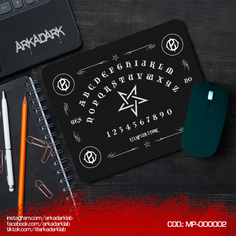 Mousepad estandar con estampa de ouija by Eclypsia Store